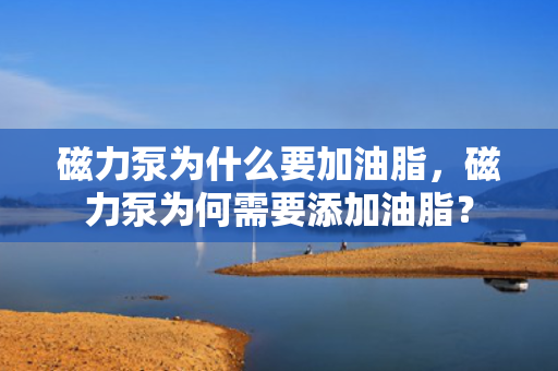 磁力泵为什么要加油脂，磁力泵为何需要添加油脂？