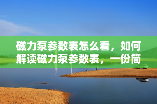磁力泵参数表怎么看，如何解读磁力泵参数表，一份简明指南