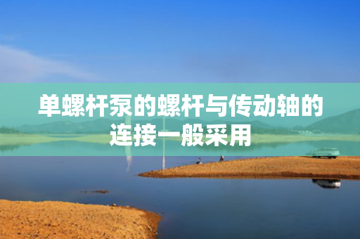 单螺杆泵的螺杆与传动轴的连接一般采用