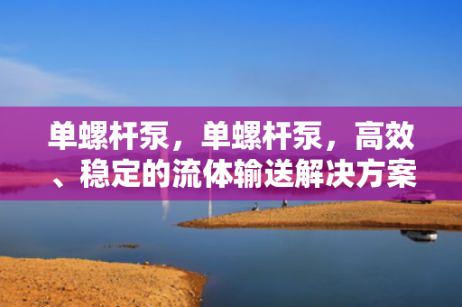 单螺杆泵，单螺杆泵，高效、稳定的流体输送解决方案