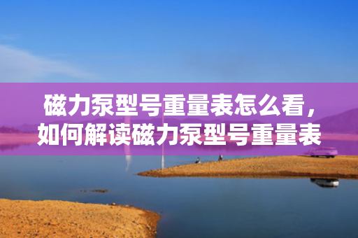 磁力泵型号重量表怎么看，如何解读磁力泵型号重量表