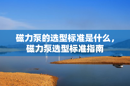 磁力泵的选型标准是什么，磁力泵选型标准指南
