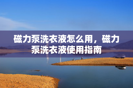 磁力泵洗衣液怎么用，磁力泵洗衣液使用指南