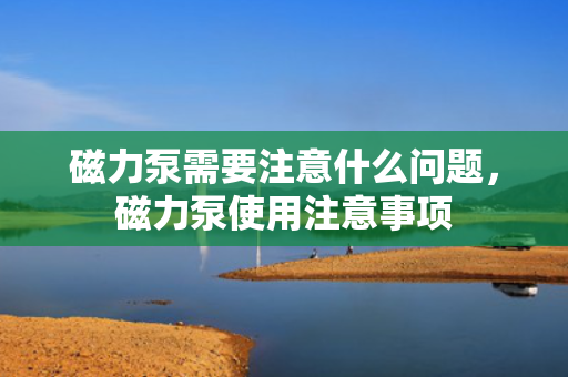 磁力泵需要注意什么问题，磁力泵使用注意事项