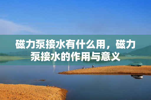 磁力泵接水有什么用，磁力泵接水的作用与意义