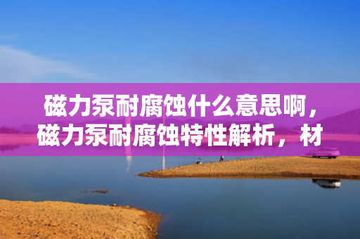 磁力泵耐腐蚀什么意思啊，磁力泵耐腐蚀特性解析，材料选择与化学稳定性