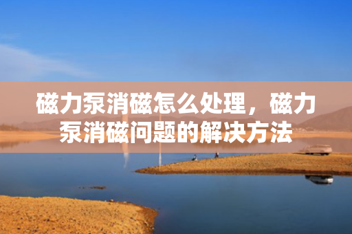 磁力泵消磁怎么处理，磁力泵消磁问题的解决方法