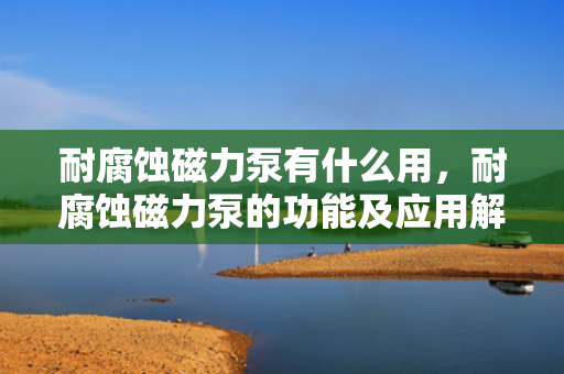 耐腐蚀磁力泵有什么用，耐腐蚀磁力泵的功能及应用解析