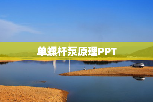 单螺杆泵原理PPT