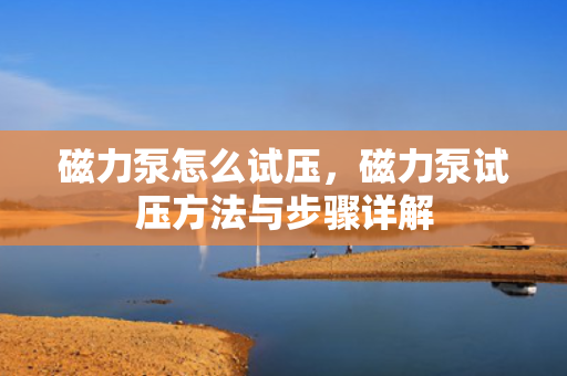 磁力泵怎么试压，磁力泵试压方法与步骤详解