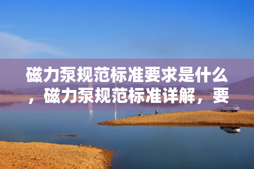 磁力泵规范标准要求是什么，磁力泵规范标准详解，要求与准则一览