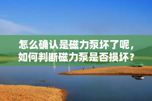 怎么确认是磁力泵坏了呢，如何判断磁力泵是否损坏？