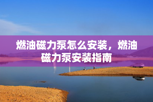 燃油磁力泵怎么安装，燃油磁力泵安装指南