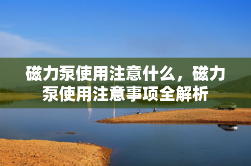 磁力泵使用注意什么，磁力泵使用注意事项全解析