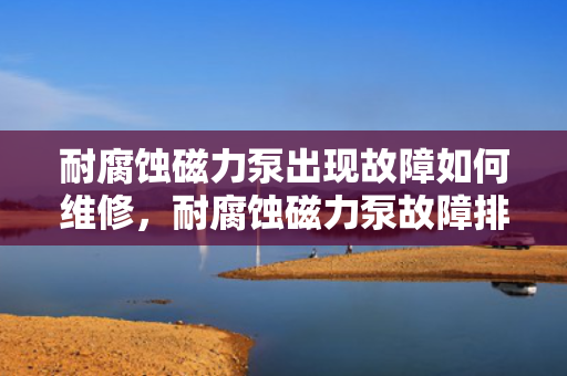 耐腐蚀磁力泵出现故障如何维修，耐腐蚀磁力泵故障排查与维修指南