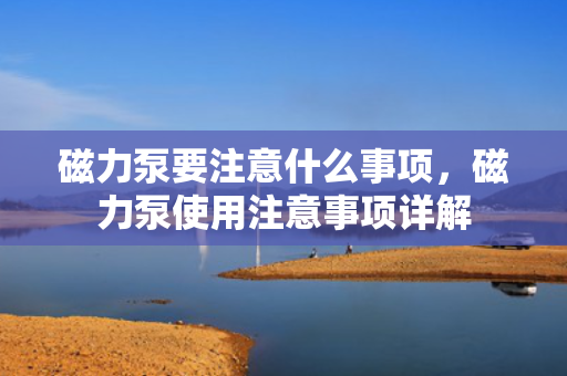 磁力泵要注意什么事项，磁力泵使用注意事项详解