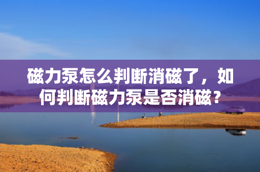 磁力泵怎么判断消磁了，如何判断磁力泵是否消磁？