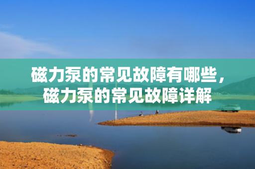 磁力泵的常见故障有哪些，磁力泵的常见故障详解