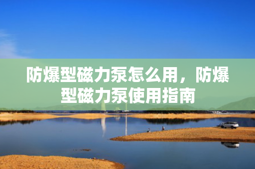防爆型磁力泵怎么用，防爆型磁力泵使用指南