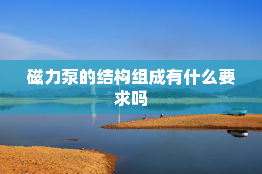 磁力泵的结构组成有什么要求吗