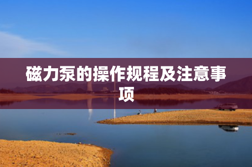 磁力泵的操作规程及注意事项
