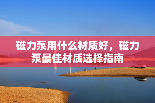 磁力泵用什么材质好，磁力泵最佳材质选择指南