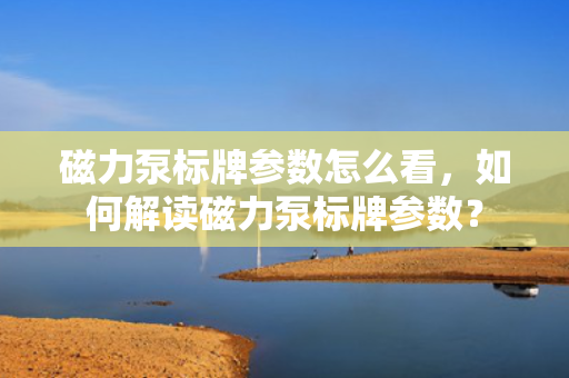 磁力泵标牌参数怎么看，如何解读磁力泵标牌参数？