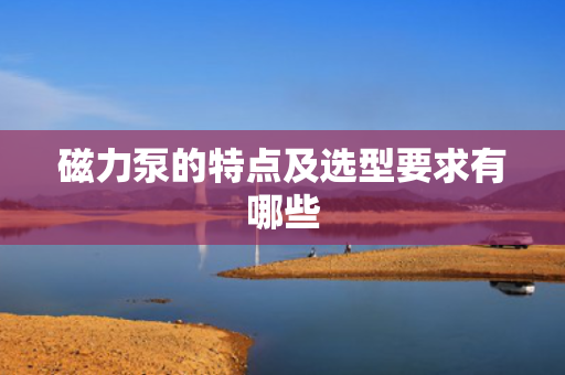磁力泵的特点及选型要求有哪些