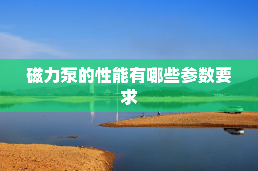 磁力泵的性能有哪些参数要求