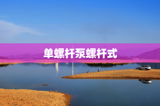 单螺杆泵螺杆式