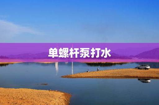 单螺杆泵打水