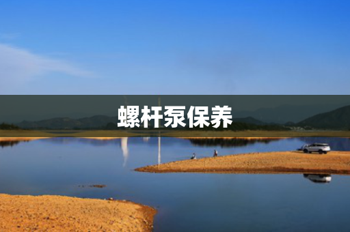 螺杆泵保养