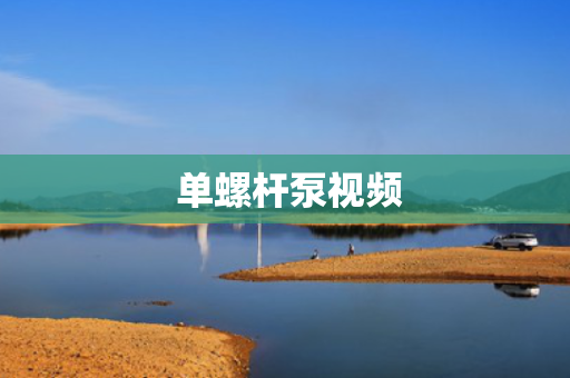  单螺杆泵视频