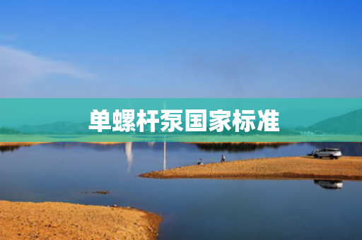  单螺杆泵国家标准