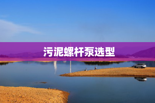  污泥螺杆泵选型