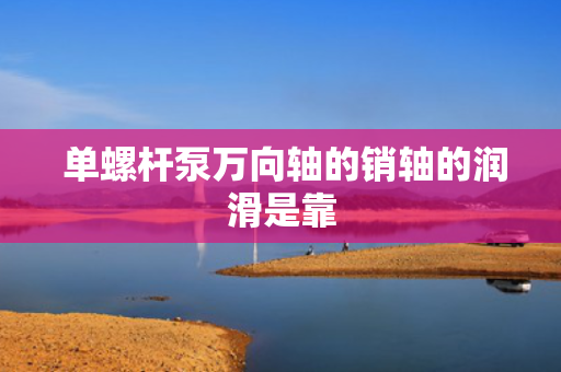  单螺杆泵万向轴的销轴的润滑是靠
