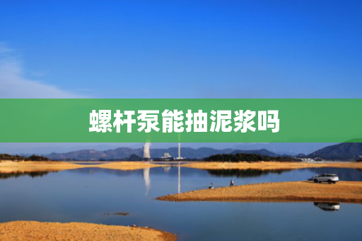  螺杆泵能抽泥浆吗