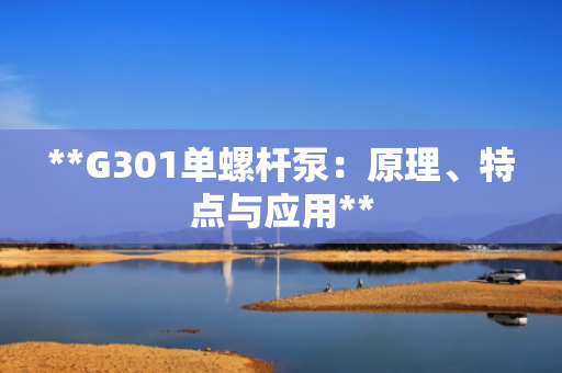 **G301单螺杆泵：原理、特点与应用**