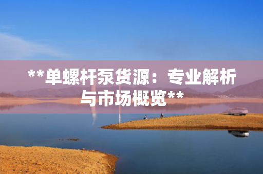 **单螺杆泵货源：专业解析与市场概览**
