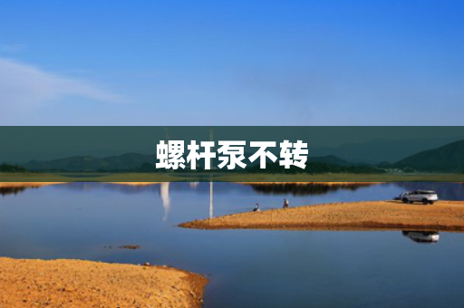 螺杆泵不转
