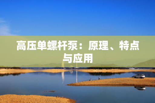 高压单螺杆泵：原理、特点与应用