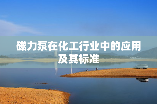 磁力泵在化工行业中的应用及其标准