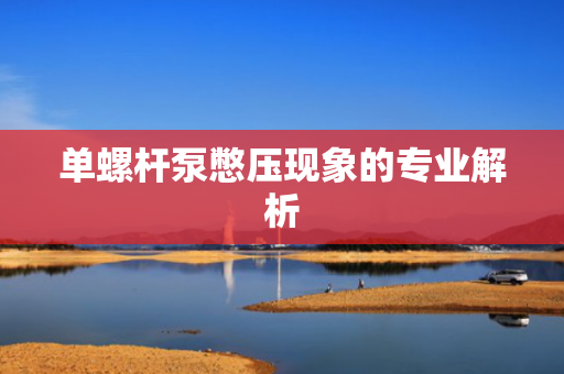 单螺杆泵憋压现象的专业解析