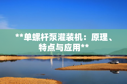 **单螺杆泵灌装机：原理、特点与应用**