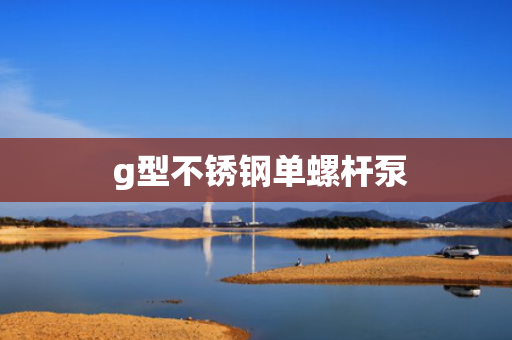  g型不锈钢单螺杆泵
