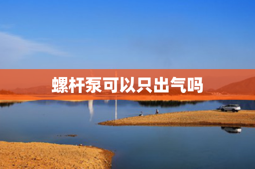 螺杆泵可以只出气吗
