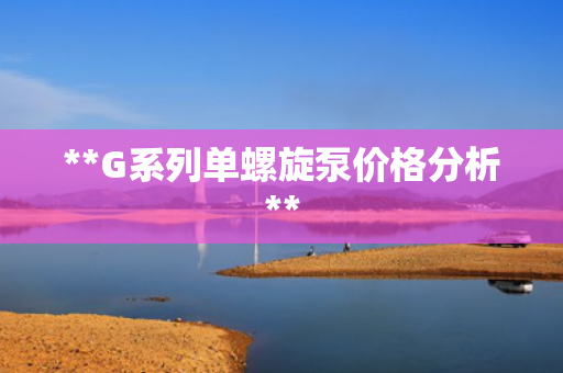 **G系列单螺旋泵价格分析**