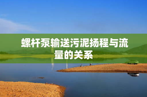  螺杆泵输送污泥扬程与流量的关系