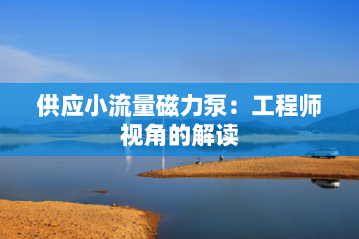 供应小流量磁力泵：工程师视角的解读