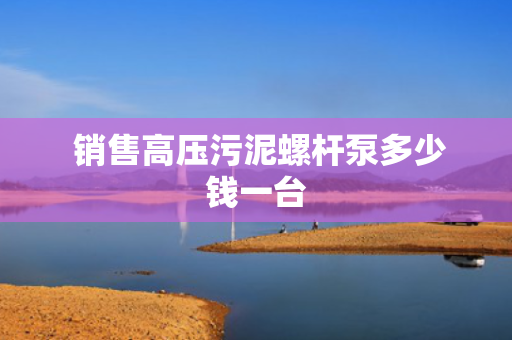 销售高压污泥螺杆泵多少钱一台
